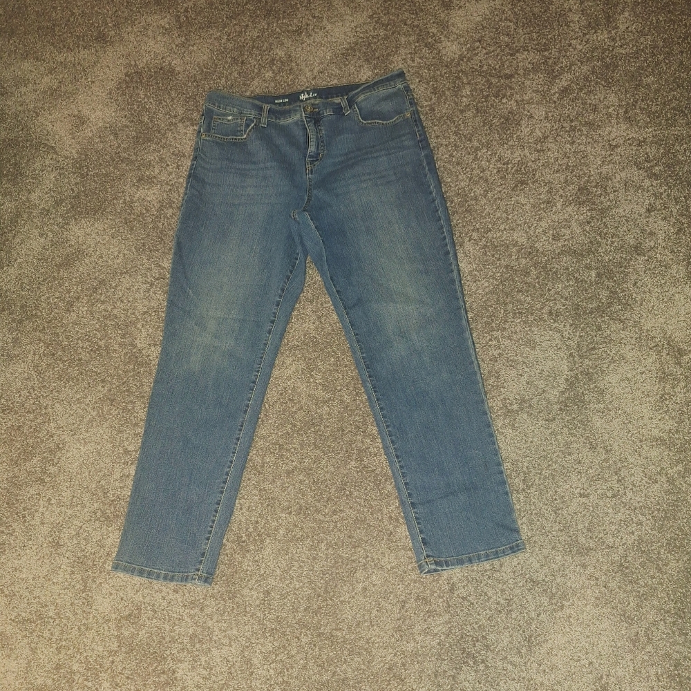 Style & Co. Women's Slim Leg Blue Jeans
